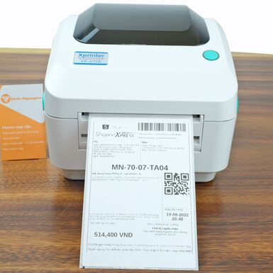 Máy in mã vạch Xprinter XP-470B USB + LAN